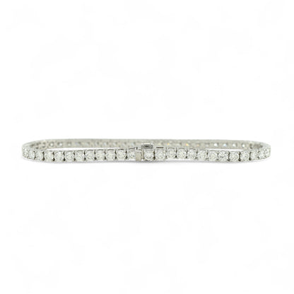 5.3-6.5ct. Lab-Grown Diamond Tennis Bracelet | 3.00mm | 14K Solid Gold with E-F VS+ Diamonds