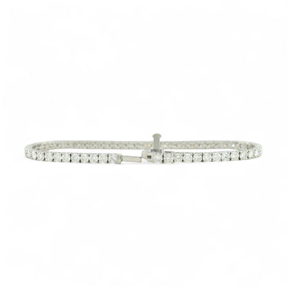 5.3-6.5ct. Lab-Grown Diamond Tennis Bracelet | 3.00mm | 14K Solid Gold with E-F VS+ Diamonds