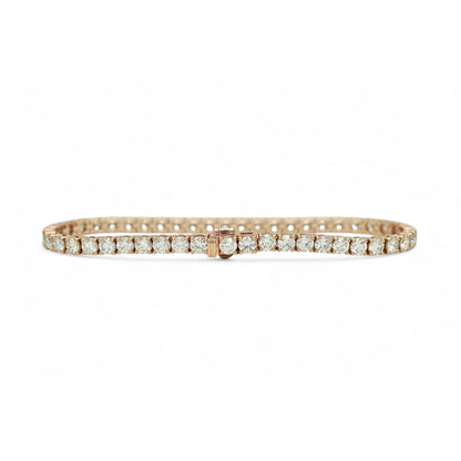 6-7.5ct. Lab-Grown Diamond Tennis Bracelet | 3.35mm | 14K Solid Gold with E-F VS+ Diamonds