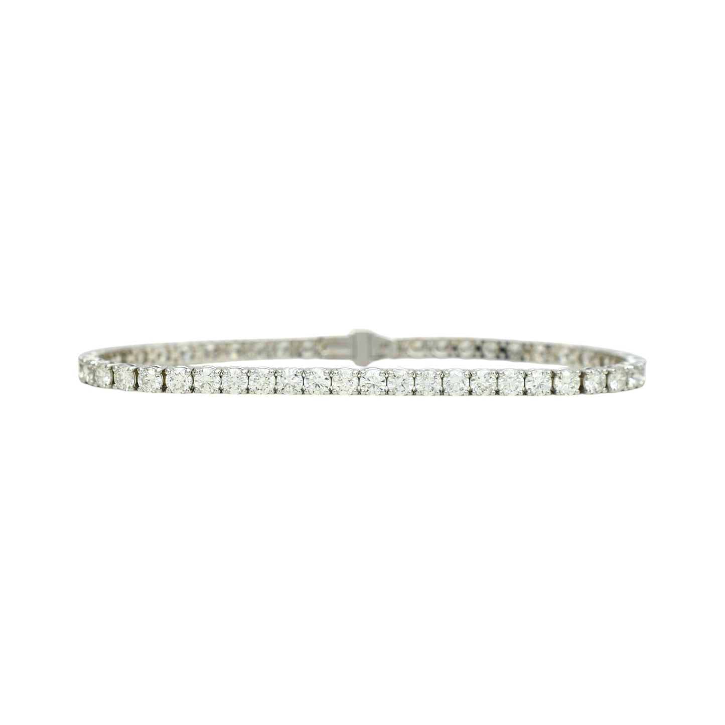 6-7.5ct. Lab-Grown Diamond Tennis Bracelet | 3.35mm | 14K Solid Gold with E-F VS+ Diamonds