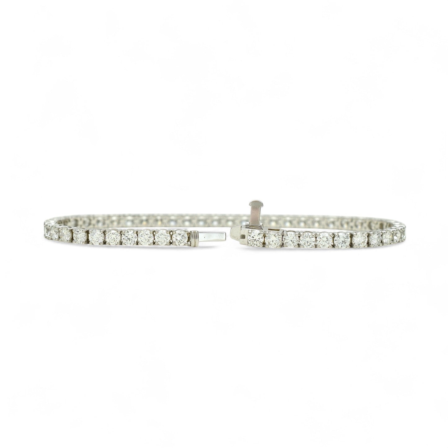 7ct. Lab-Grown Diamond Tennis Bracelet | 3.35mm | 14K Solid Gold with E-F VS+ Diamonds