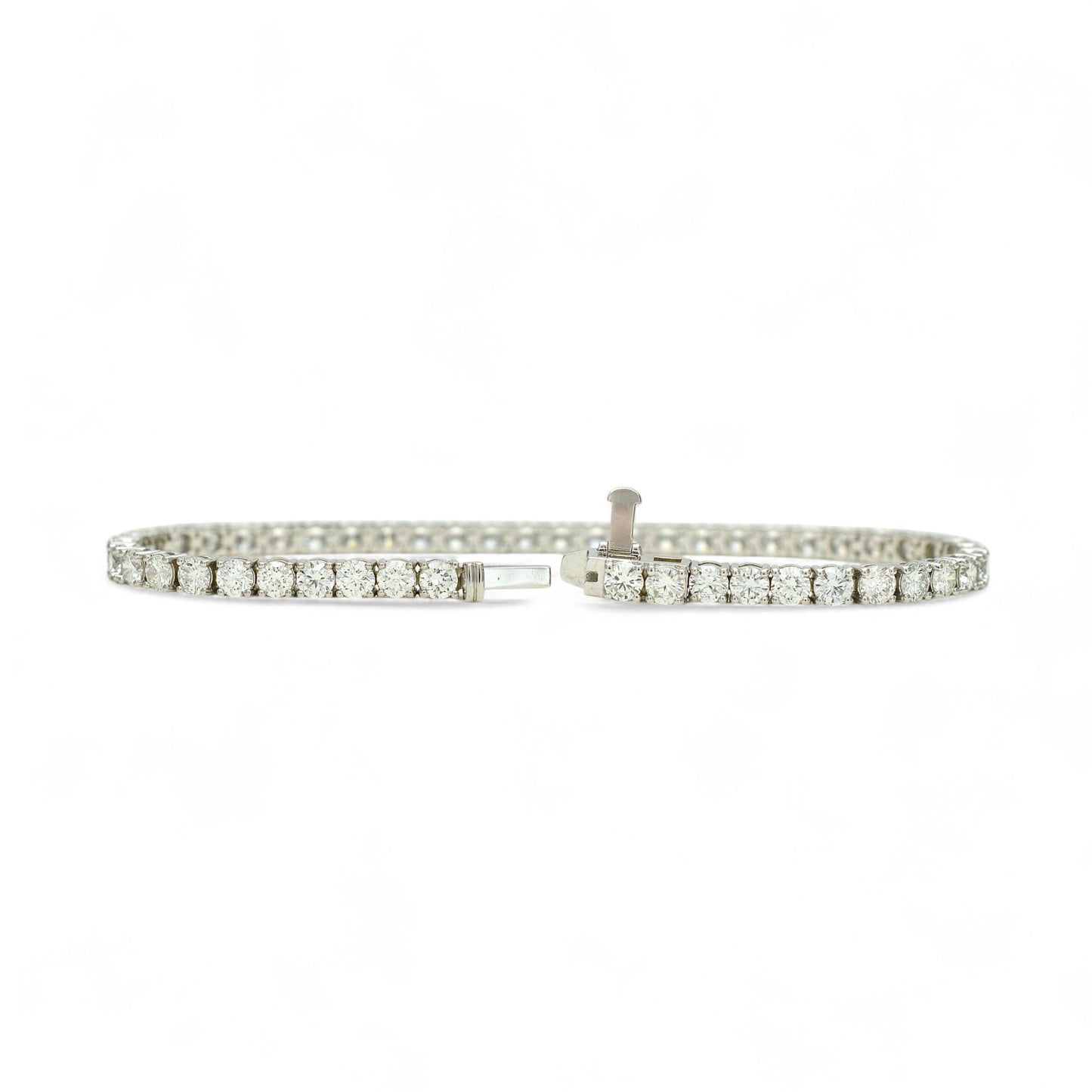 6-7.5ct. Lab-Grown Diamond Tennis Bracelet | 3.35mm | 14K Solid Gold with E-F VS+ Diamonds