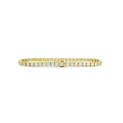 6-7.5ct. Lab-Grown Diamond Tennis Bracelet | 3.35mm | 14K Solid Gold with E-F VS+ Diamonds