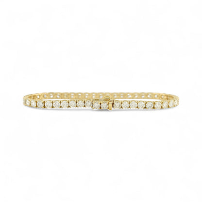 7-9ct. Lab-Grown Diamond Tennis Bracelet | 3.50mm | 14K Solid Gold with E-F VS+ Diamonds