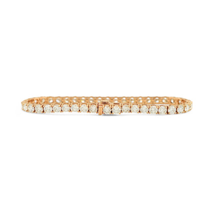 8-9.5ct. Lab-Grown Diamond Tennis Bracelet | 3.75mm | 14K Solid Gold with E-F VS+ Diamonds