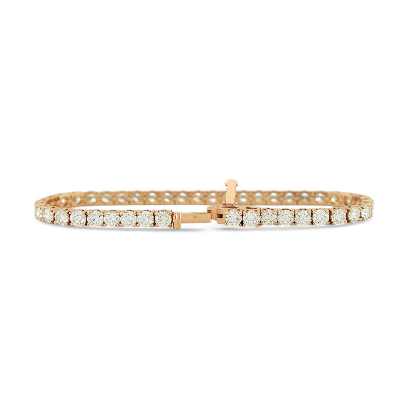 8-9.5ct. Lab-Grown Diamond Tennis Bracelet | 3.75mm | 14K Solid Gold with E-F VS+ Diamonds