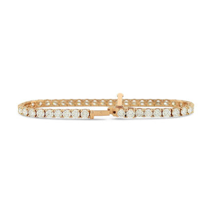 8-9.5ct. Lab-Grown Diamond Tennis Bracelet | 3.75mm | 14K Solid Gold with E-F VS+ Diamonds