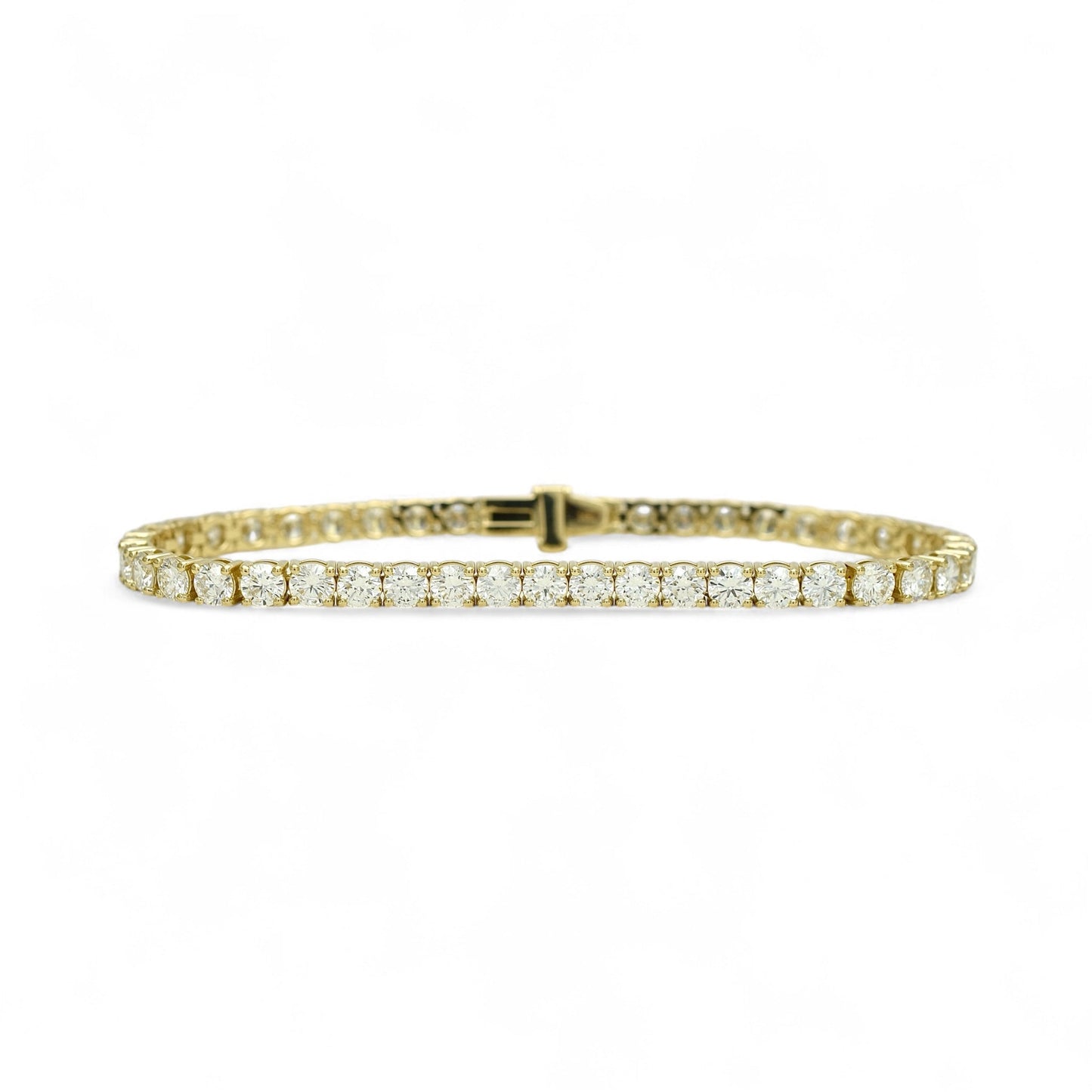 9ct. Lab-Grown Diamond Tennis Bracelet | 3.75mm | 14K Solid Gold with E-F VS+ Diamonds