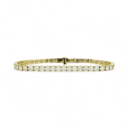 8-9.5ct. Lab-Grown Diamond Tennis Bracelet | 3.75mm | 14K Solid Gold with E-F VS+ Diamonds