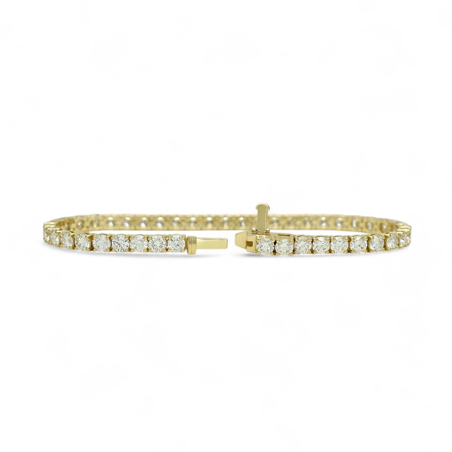 8-9.5ct. Lab-Grown Diamond Tennis Bracelet | 3.75mm | 14K Solid Gold with E-F VS+ Diamonds