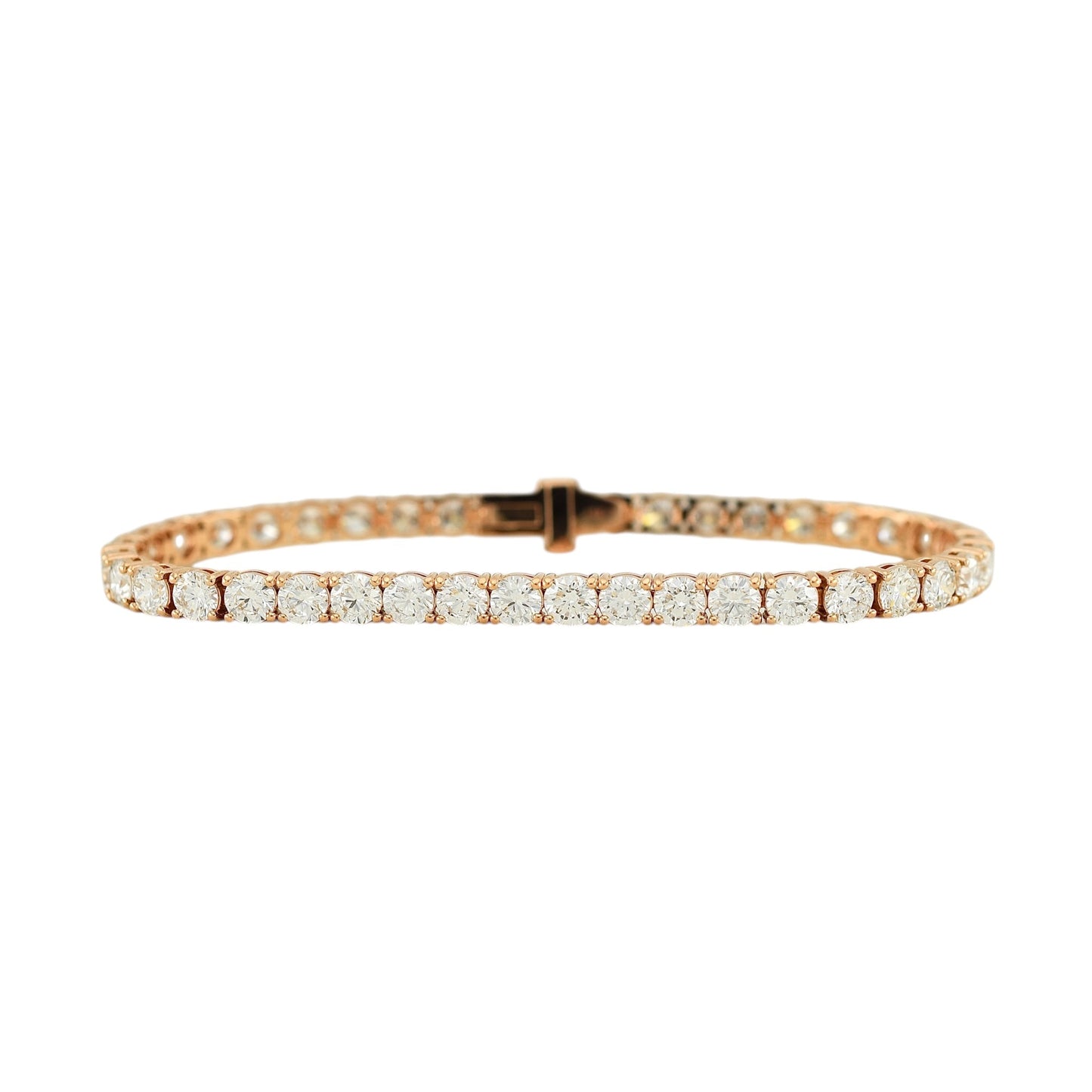 9-11ct. Lab-Grown Diamond Tennis Bracelet | 4.00mm | 14K Solid Gold with E-F VS+ Diamonds