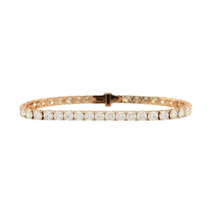 9-11ct. Lab-Grown Diamond Tennis Bracelet | 4.00mm | 14K Solid Gold with E-F VS+ Diamonds