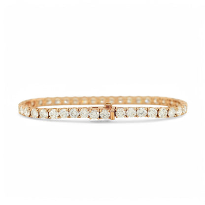 9-11ct. Lab-Grown Diamond Tennis Bracelet | 4.00mm | 14K Solid Gold with E-F VS+ Diamonds