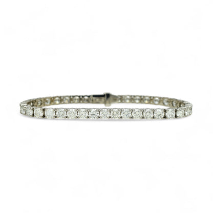 9-11ct. Lab-Grown Diamond Tennis Bracelet | 4.00mm | 14K Solid Gold with E-F VS+ Diamonds