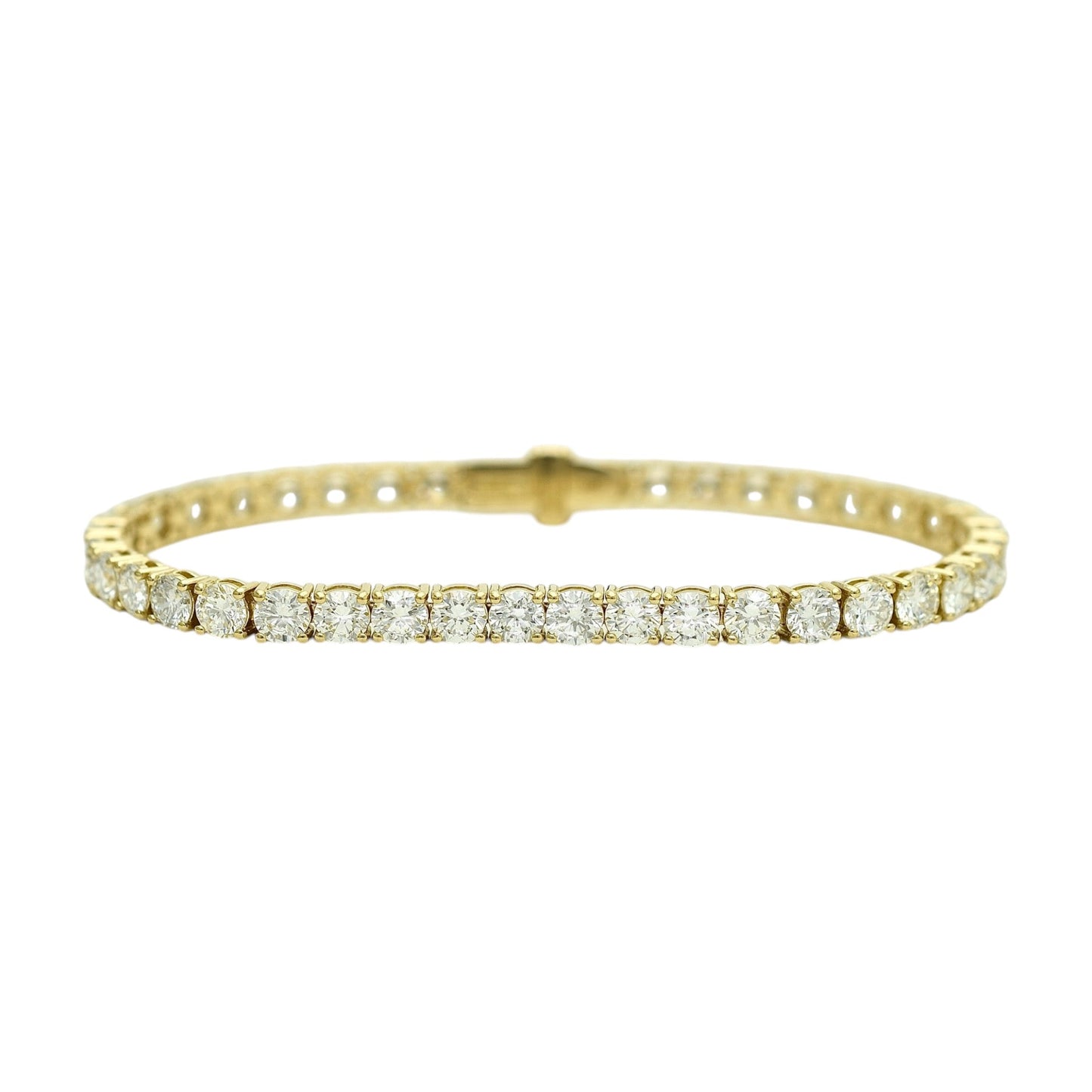 10ct. Lab-Grown Diamond Tennis Bracelet | 4.00mm | 14K Solid Gold with E-F VS+ Diamonds