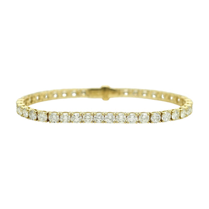 9-11ct. Lab-Grown Diamond Tennis Bracelet | 4.00mm | 14K Solid Gold with E-F VS+ Diamonds