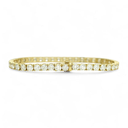 9-11ct. Lab-Grown Diamond Tennis Bracelet | 4.00mm | 14K Solid Gold with E-F VS+ Diamonds