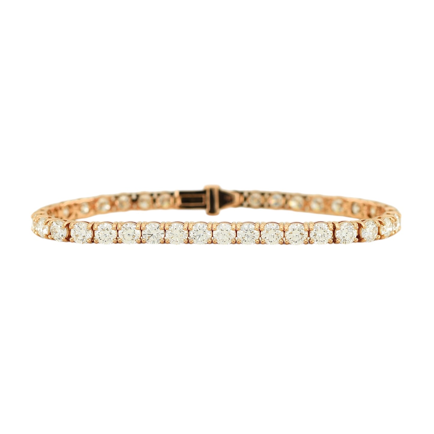 10.5-13ct. Lab-Grown Diamond Tennis Bracelet | 4.35mm | 14K Solid Gold with E-F VS+ Diamonds