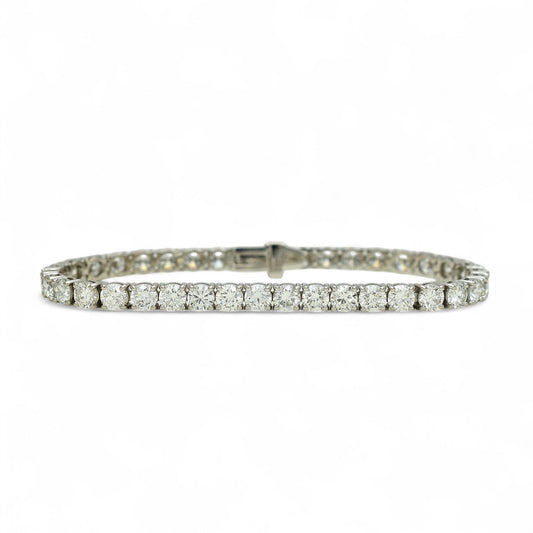 12ct. Lab-Grown Diamond Tennis Bracelet | 4.35mm | 14K Solid Gold with E-F VS+ Diamonds