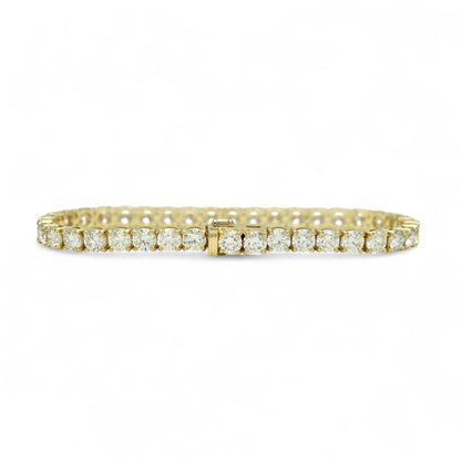 10.5-13ct. Lab-Grown Diamond Tennis Bracelet | 4.35mm | 14K Solid Gold with E-F VS+ Diamonds