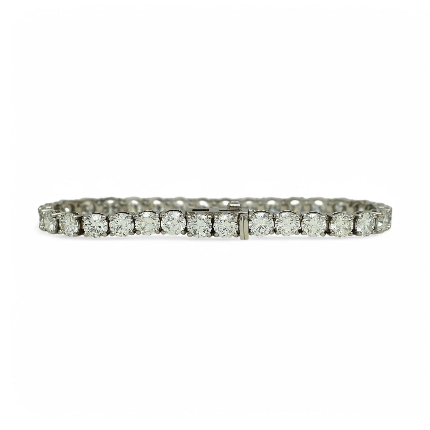 15-17ct. Lab-Grown Diamond Tennis Bracelet | 5.10mm | 14K Solid Gold with E-F VS+ Diamonds