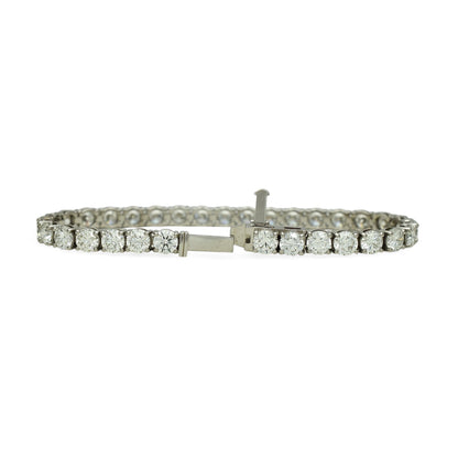 15-17ct. Lab-Grown Diamond Tennis Bracelet | 5.10mm | 14K Solid Gold with E-F VS+ Diamonds